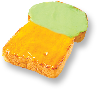 Toast Bread (Kaya + Orange)