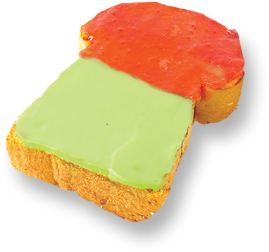 Toast Bread (Strawberry+Kaya)